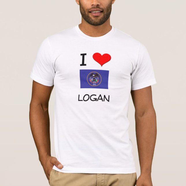 I Love Logan Utah T-Shirt (Front)