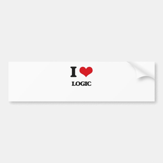 I Love Logic Bumper Sticker (Front)