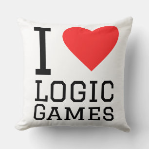 I love logic games cushion