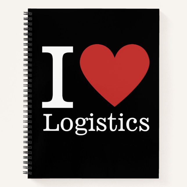 I ❤️ Love Logistics - Logistics Dept. NOTEBOOK (Front)
