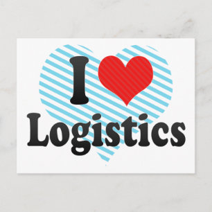 I Love Logistics Postcard