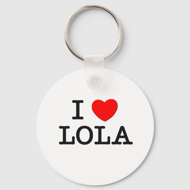 I Love Lola Key Ring (Front)