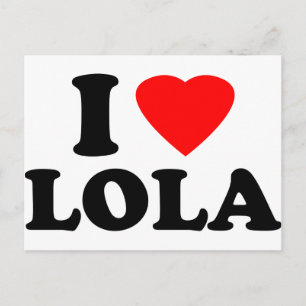I Love Lola Postcard