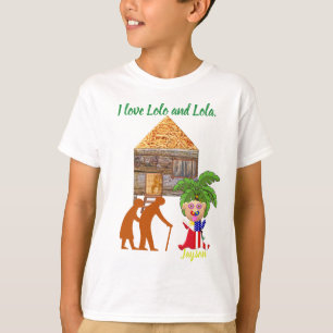 I love Lolo and Lola, Cute Filipino, FilAm T-Shirt