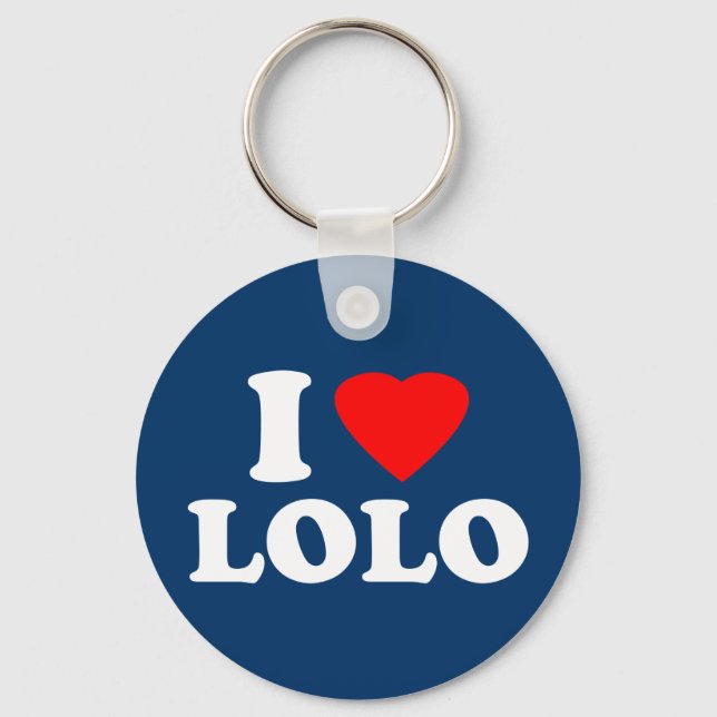 I Love Lolo Key Ring (Front)