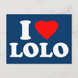 I Love Lolo Postcard