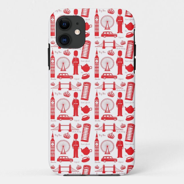I Love London - British Symbols Case-Mate iPhone Case (Back)