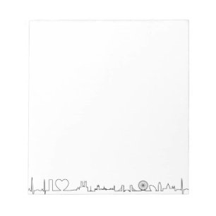 I love London (extraordinary ecg style) souvenir Notepad