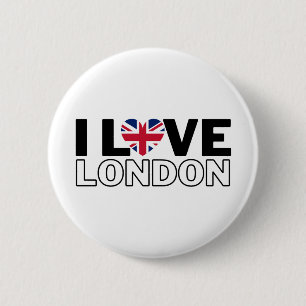 I LOVE LONDON - For real Londoners ! 6 Cm Round Badge