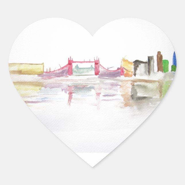 I love London Heart Sticker (Front)