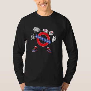 I Love London Ldn Uk Selfie Underground British Tr T-Shirt