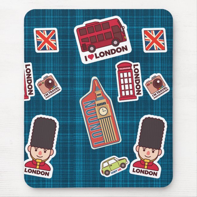I Love London Mouse Mat (Front)