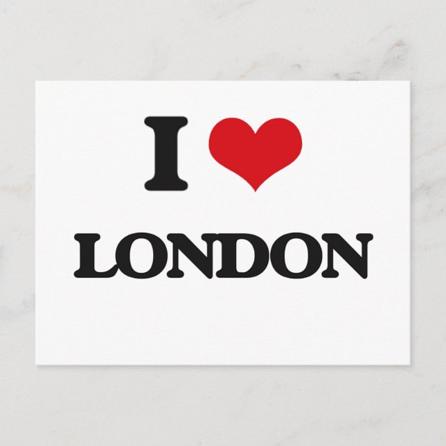 I Love London Postcard (Front)