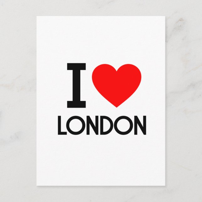 I Love London Postcard (Front)