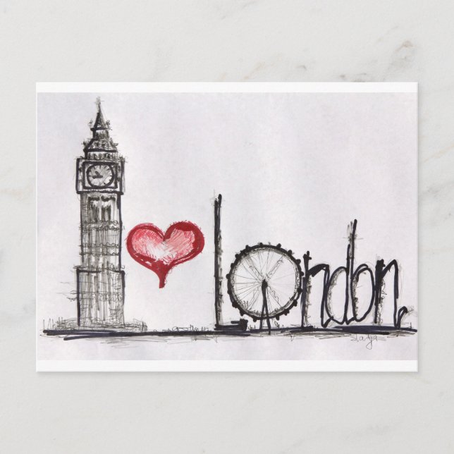 I love London Postcard (Front)