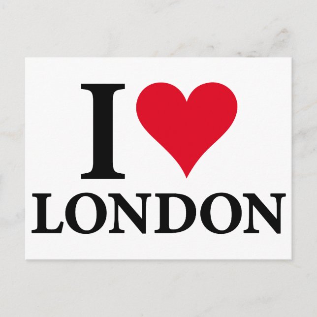 I LOVE LONDON POSTCARD (Front)