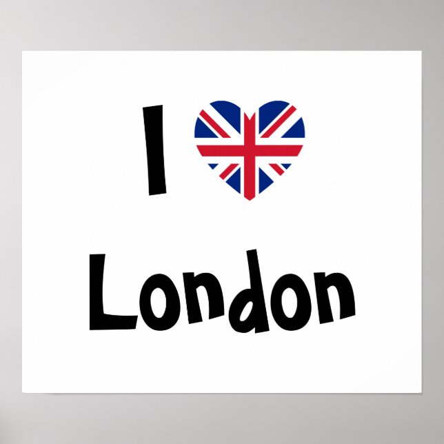 I Love London Poster (Front)