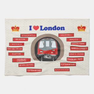 I Love London Tea Towel