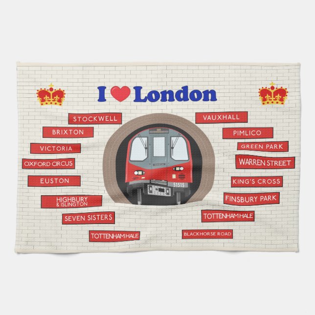 I Love London Tea Towel (Horizontal)