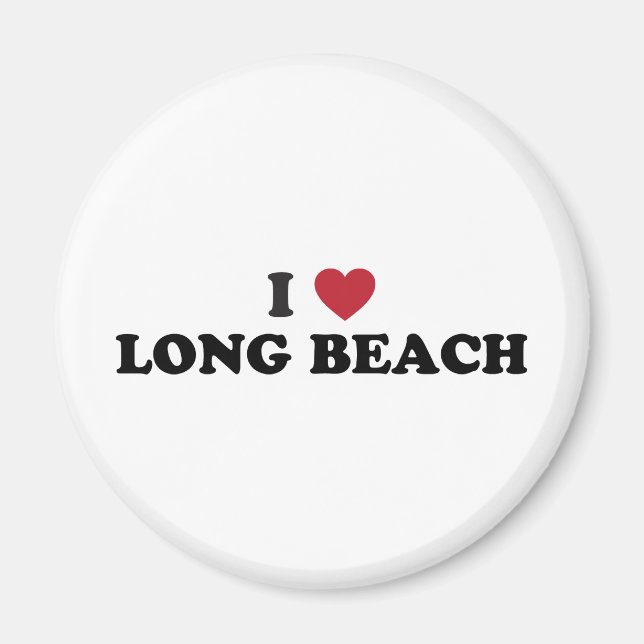 I Love Long Beach California Magnet (Front)