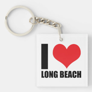 I love Long Beach Key Ring