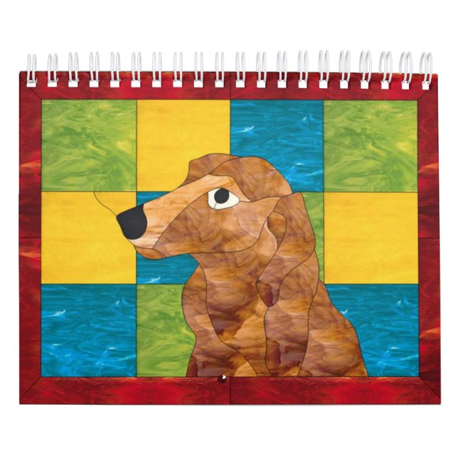 I Love Long Hair Miniature Dachshunds Calendar (Cover)