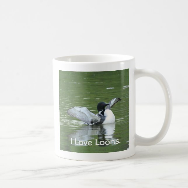 I Love Loons Coffee Mug (Right)