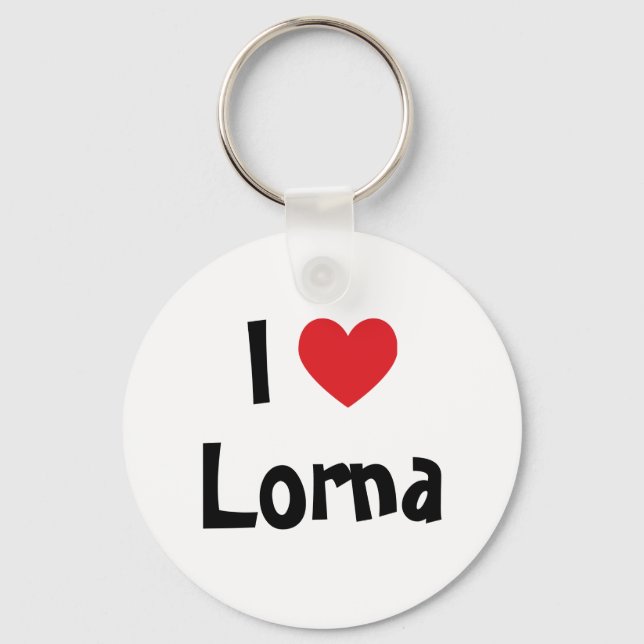 I Love Lorna Key Ring (Front)