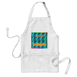 I LOVE Los Angeles 16 Palms Apron