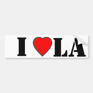 I Love Los Angeles Bumper Sticker