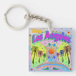 I LOVE Los Angeles Calm Desire Keychain