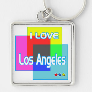 "I LOVE Los Angeles Colouring 2" Kaychain Key Ring