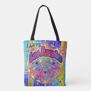I LOVE Los Angeles Cosmic Unity Tote Bag
