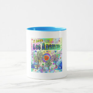 I LOVE Los Angeles Deep Dream Mug