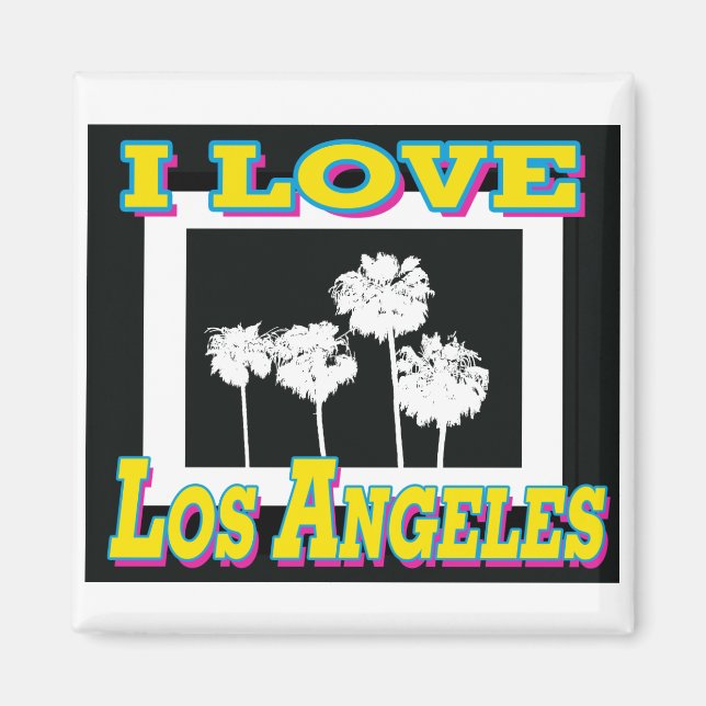 I LOVE Los Angeles Design #5 Magnet (Front)