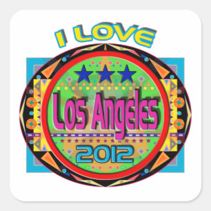 I LOVE Los Angeles Emblem #1 2012 Sticker