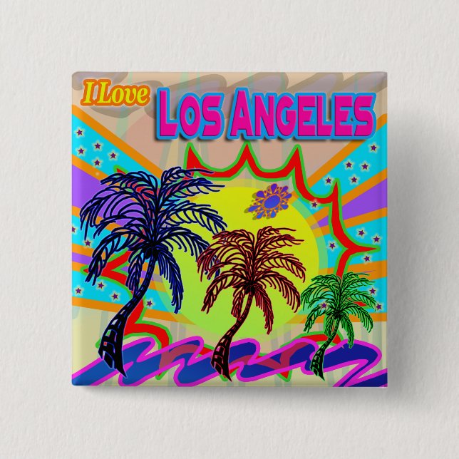 I LOVE Los Angeles Eternal Button (Front)