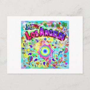 I LOVE Los Angeles Mystic Dance  Postcard