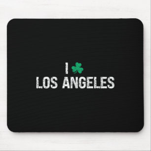 I Love Los Angeles Shamrock Clover St. Patrick's D Mouse Mat