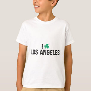 I Love Los Angeles Shamrock Clover St. Patrick's D T-Shirt