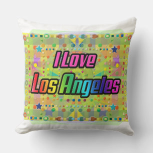 I Love Los Angeles Smile Bright Pillow