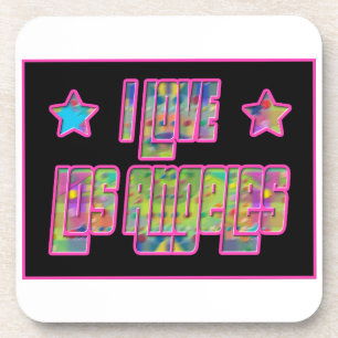 I Love Los Angeles Smile Drama Coaster