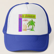 "I LOVE Los Angeles" Sun Palm Tree&Surfer #2 Hat