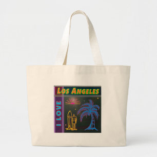 "I LOVE Los Angeles" Sun, Palm Tree&Surfer Bag