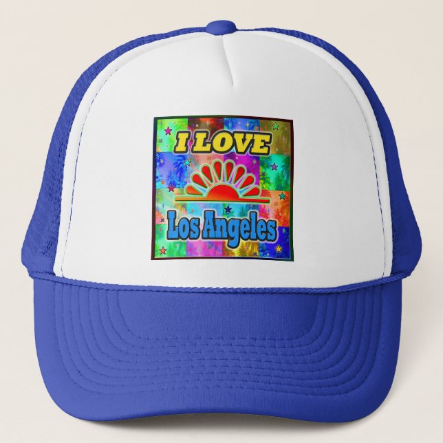 I LOVE Los Angeles Sun & Palms Hat (Front)
