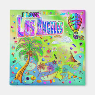 I LOVE Los Angeles Timeless Melody Magnet