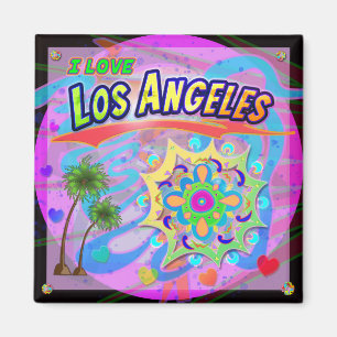 I LOVE Los Angeles True Progress Magnet
