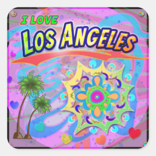 I LOVE Los Angeles True Progress Sticker