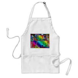 I LOVE Los Angeles Twist Apron