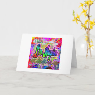I LOVE Los Angeles Vista Express Greeting Card